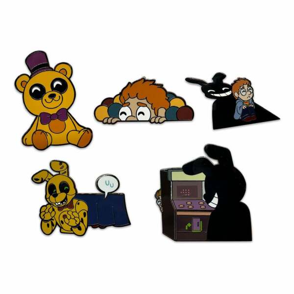 Five Nights at Freddy’s Chapas esmaltadas Set Into the Pit 3 cm (6)