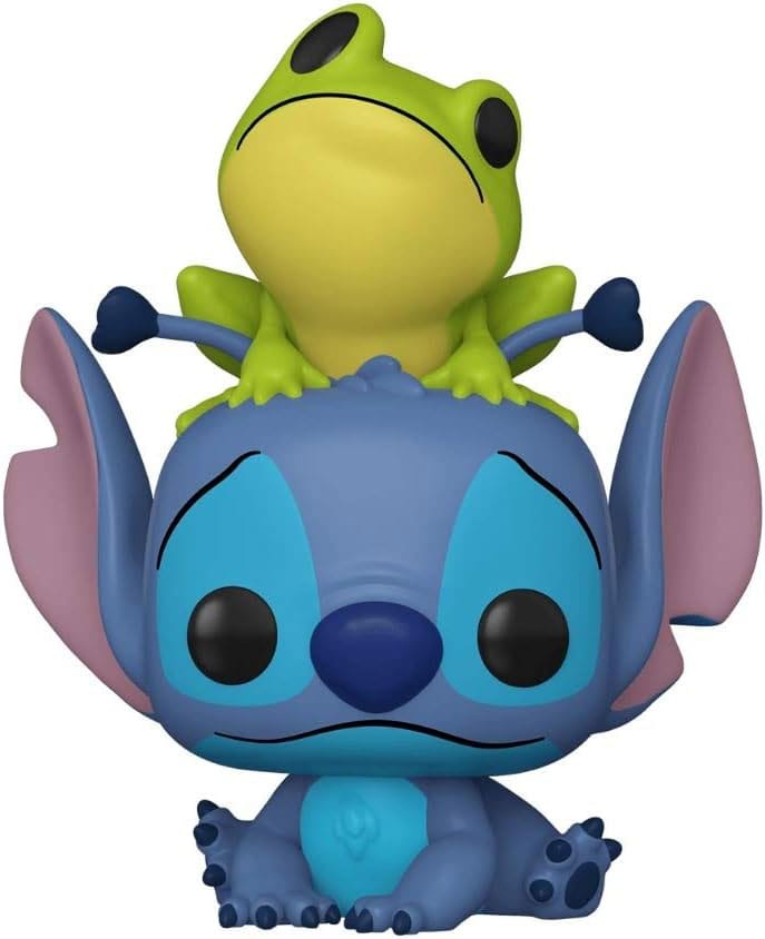 Lilo & Stitch Figura POP! Vinyl Stitch w/Frog 9 cm