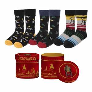 Harry Potter Pack de 3 Pares de calcetines Hogwarts  38-45