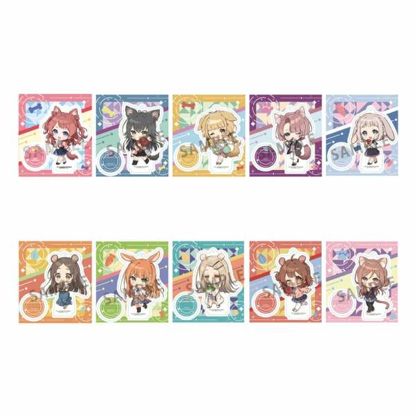 Idolmaster Figuras acrílico TokoToko Gakuen 9 cm Expositor (10)