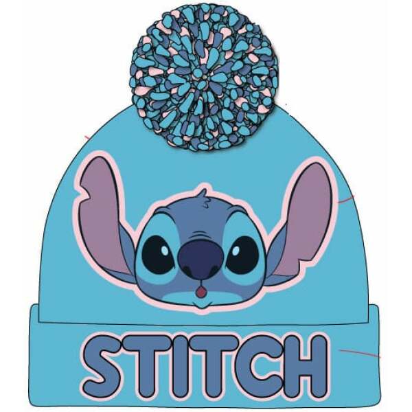 Lilo & Stitch Gorro Pom-Pom Light Blue