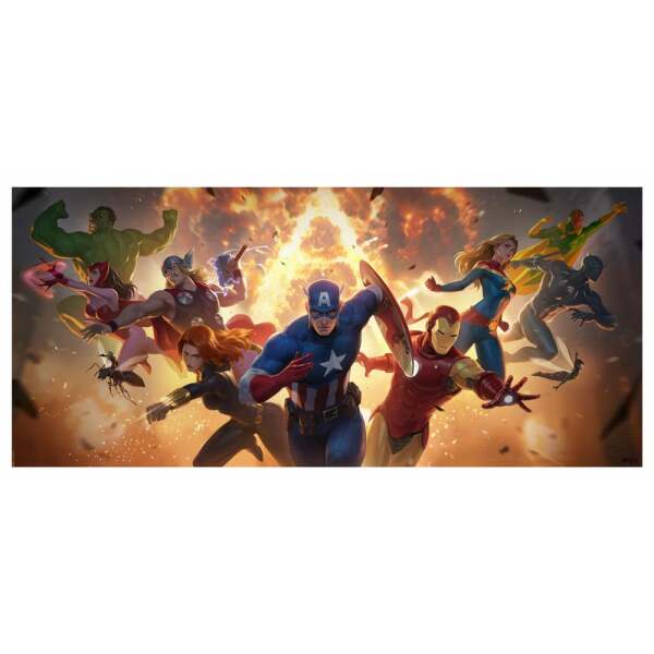 Marvel Litografia The Avengers Assemble 71 x 33 cm – sin marco