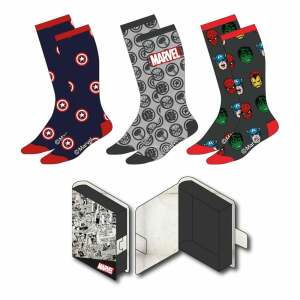 Marvel Pack de 3 Pares de calcetines 38-45