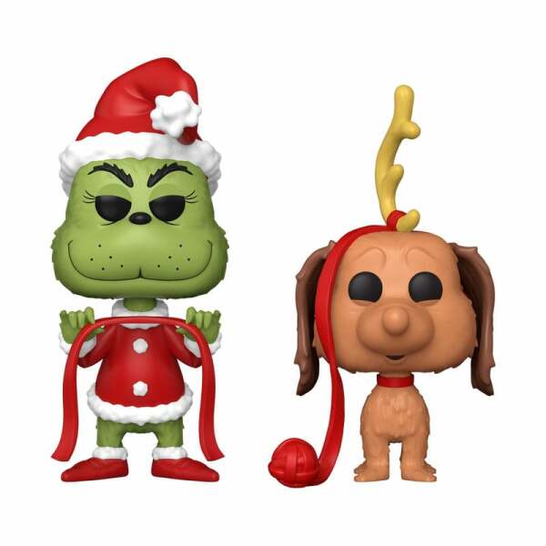 The Grinch(Anniversary) Pack de 2 POP! Books Vinyl Figuras Grinch w/ Max 9 cm