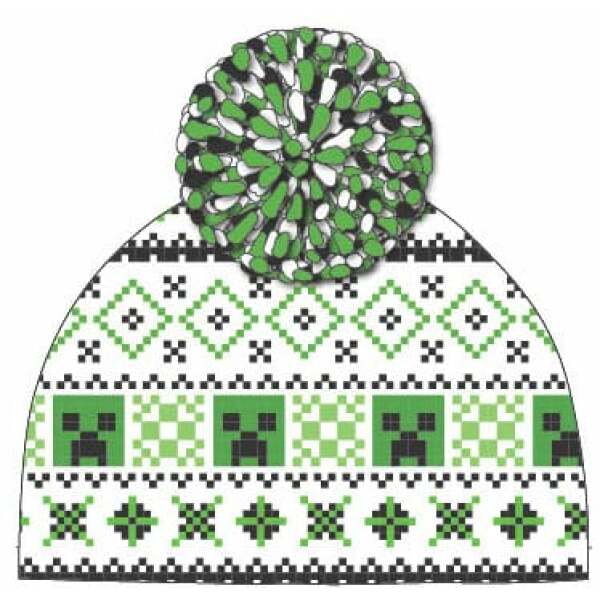 Minecraft Gorro Pom-Pom