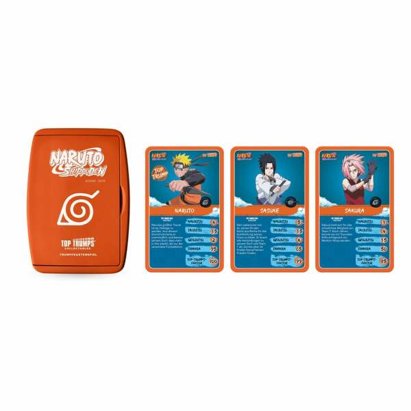 Naruto ShippudenCollectible Juego de cartas Top Trumps Quiz Anime Collectible *Edición Alemán*