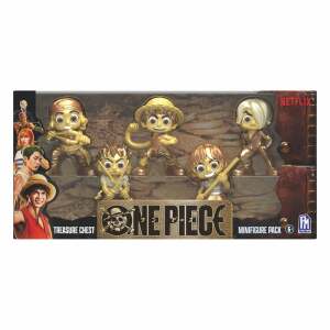 One Piece Figura Set Gold 6 cm