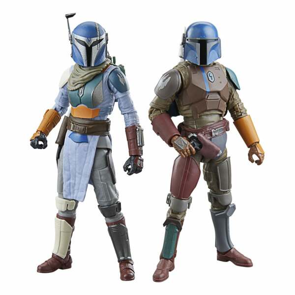 Star Wars: The Mandalorian Black Series Pack de 2 Figuras Mandalorian Shriek-Hawk Trainers 15 cm