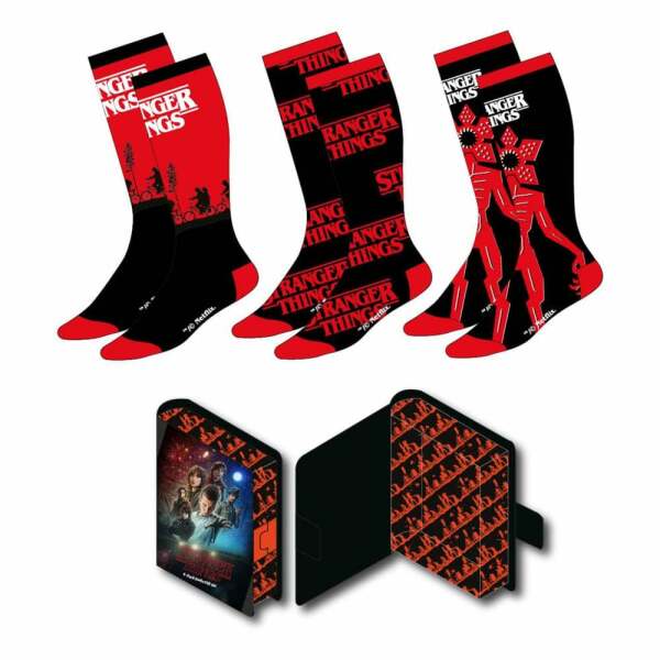 Stranger Things Pack de 3 Pares de calcetines 38-45