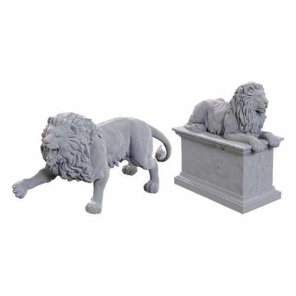 WizKids Deep Cuts Miniatures Pack de 2 Miniaturas sin pintar Stone Lion