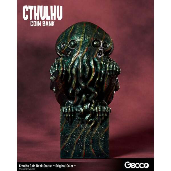 H.P. Lovecraft Cthulhu Mythos Hucha Estatua Cthulhu (Original Color) 24 cm