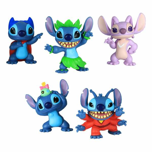 Lilo & Stitch Pack de 5 Minifiguras Stitch Collectible Figure Set 7 cm