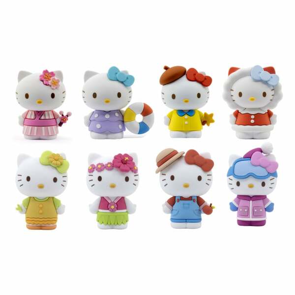 Sanrio Figuras mini Mini-Doll Four Seasons Series Hello Kitty 7 cm Expositor (12)