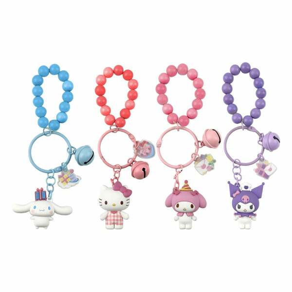 Sanrio Llaveros y Brazalete Celebration Series Hello Kitty and Friends Expositor (12)