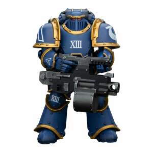 Warhammer The Horus Heresy Figura 1/18 Ultramarines Legion MKIII Tactical Support Squad Legionary with Heavy Bolter 20 cm