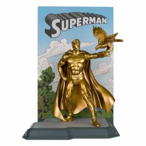 DC Multiverse Figura Superman (Centennial Park Tribute Statue) Gold Label 18 cm