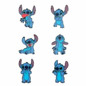 Disney Loungefly Chapas esmaltadas Stitch Funny Faces Expositor (12)