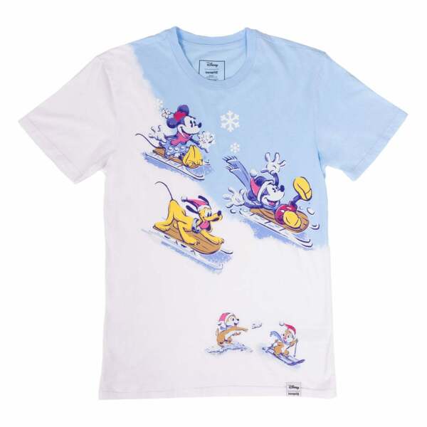 Disney by Loungefly Tee Camiseta Unisex Mickey and Friends Winter Wonderland talla L