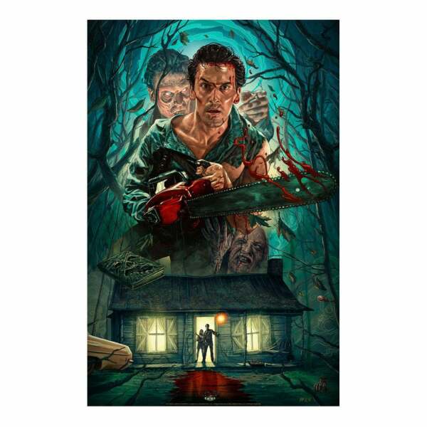 Evil Dead 2 Litografia Ash Williams 46 x 61 cm – sin marco