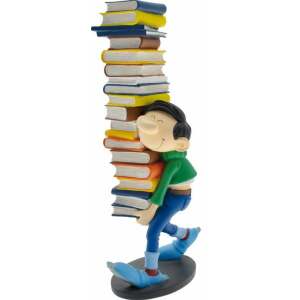 Gaston: Gaston Holding a Pile of Books 26 cm Statue