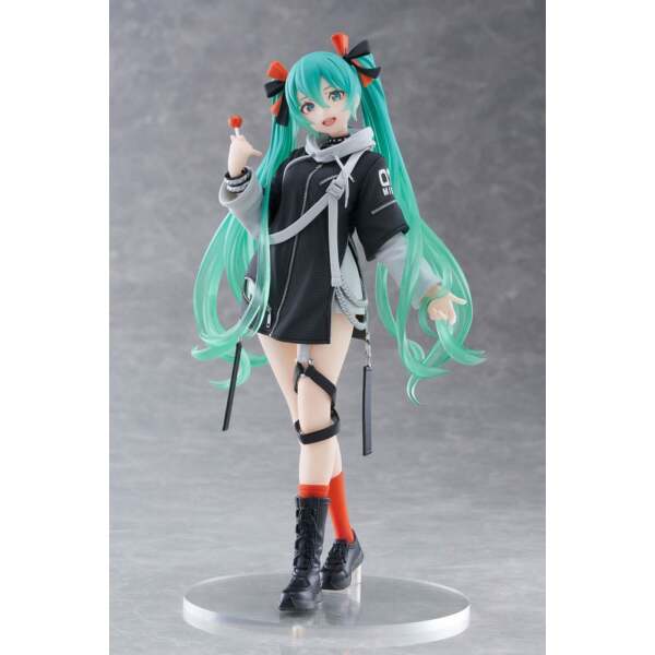 Hatsune Miku Wonderland Estatua PVC Fashion Punk Ver. 18 cm