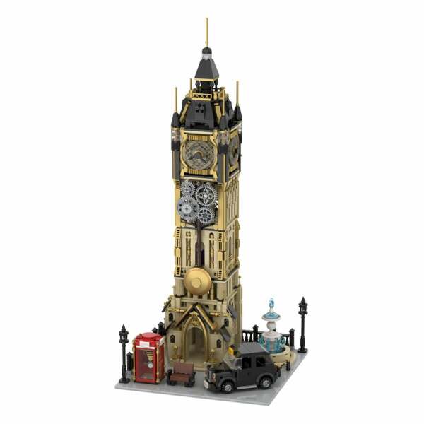 Kit de Construcción Original-Steampunk Series Steampunk Clock Tower Park 58 cm