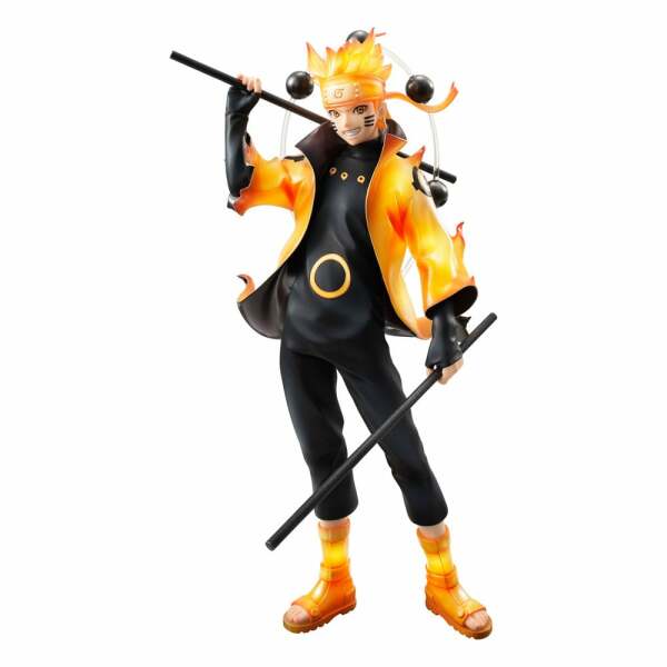 Naruto Shippuden Serie G.E.M. Estatua PVC Naruto Uzumaki Six Paths Sage Mode 15th Anniversary Ver. 22 cm