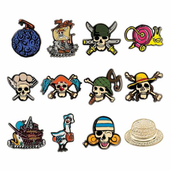 One Piece Chapas Expositor Mystery Pin Badge (12)