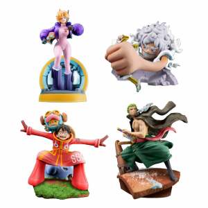 One Piece Petitrama Estatua PVC Logbox Re Birth Egghead Set 9 cm