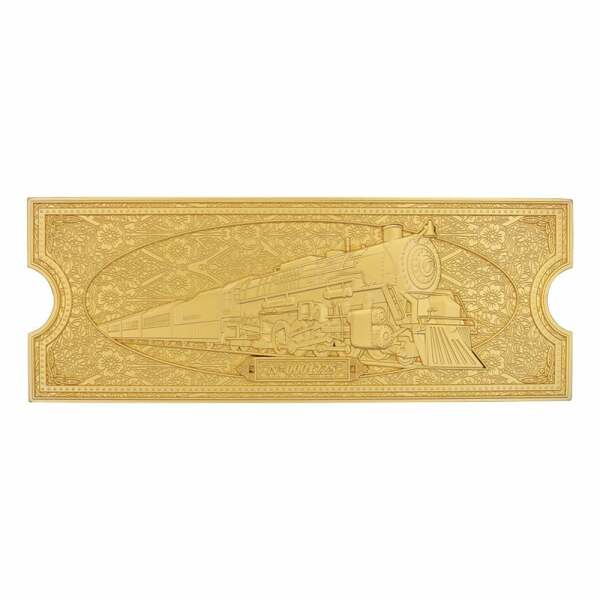 Polar Express Réplica Train Ticket 24k Gold Plated Limited Edition