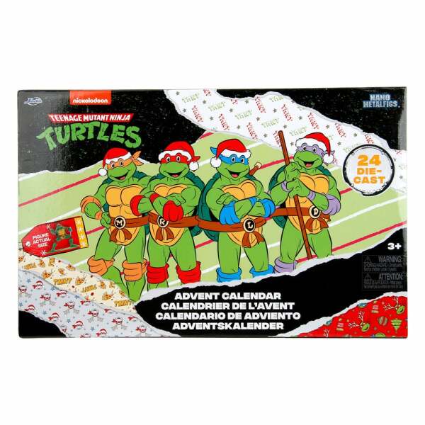 Tortugas Ninja Figuras Nano Metalfigs Diecast Calendario de adviento Holiday 2024