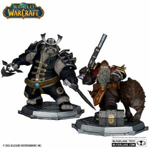 World of Warcraft Pack de 2 Estatuas PVC 1/12 Dwarf Hunter: Beast Master & Pandaren: Monk (Gold Label) 15 cm