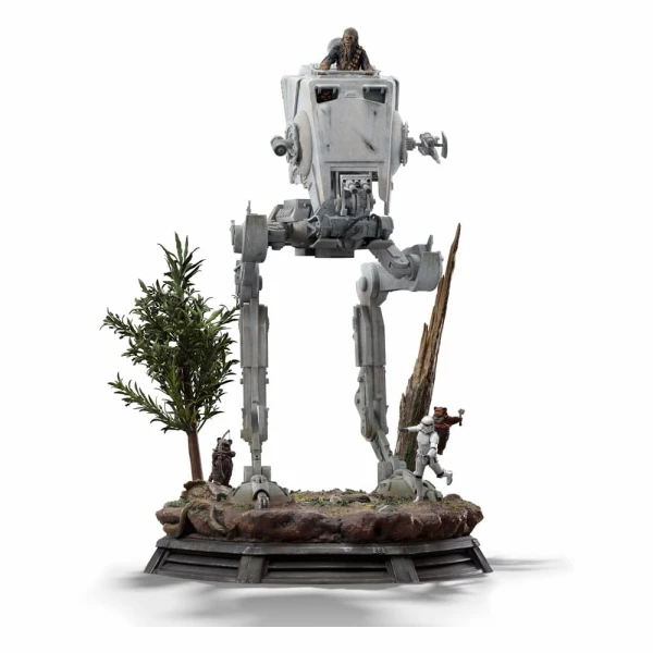 Star Wars Estatua 1/20 Demi Art Scale AT-ST and Chewbacca 53 cm