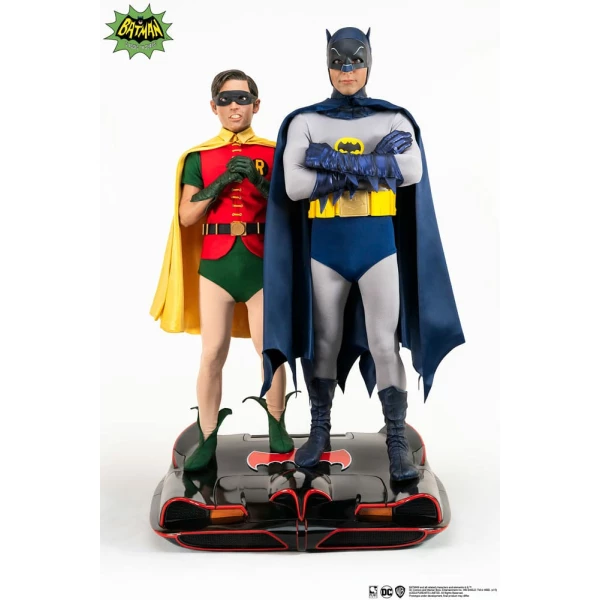 DC Comics Estatua 1/4 Diorama Batman & Robin 1966 52 cm