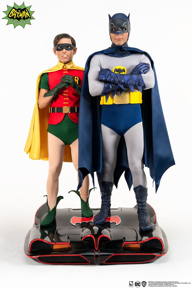 DC Comics Estatua 1/4 Diorama Batman & Robin 1966 52 cm