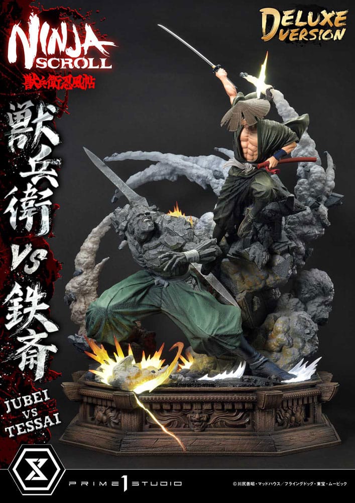 Ninja Scroll Estatua Ultimate Premium Masterline Series 1/4 Jubei Versus Tessai Deluxe Bonus Version 101 cm