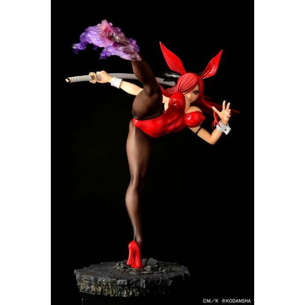 Fairy Tail Estatua 1/6 Erza Scarlet High Kick Crimson Bunny Ver. 37 cm