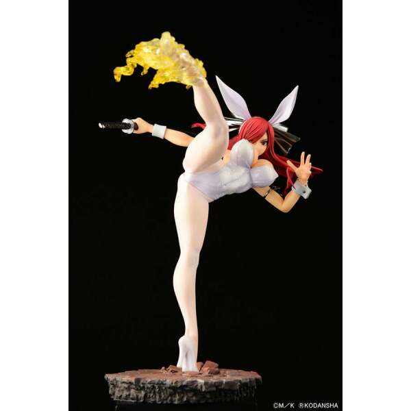 Fairy Tail Estatua 1/6 Erza Scarlet High Kick White Bunny Ver. 37 cm