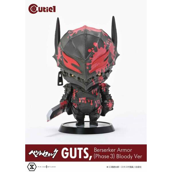 Berserk Minifigura Cutie1 PVC Guts Berserker Armor (Phase 3) Bloody Ver. 12 cm