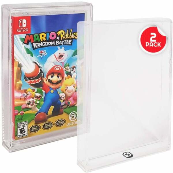 Caja de acrílico pack de 2 Protector para Nintendo Switch Games