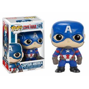 Captain America Civil War POP! Vinyl Cabezón Captain America 10 cm