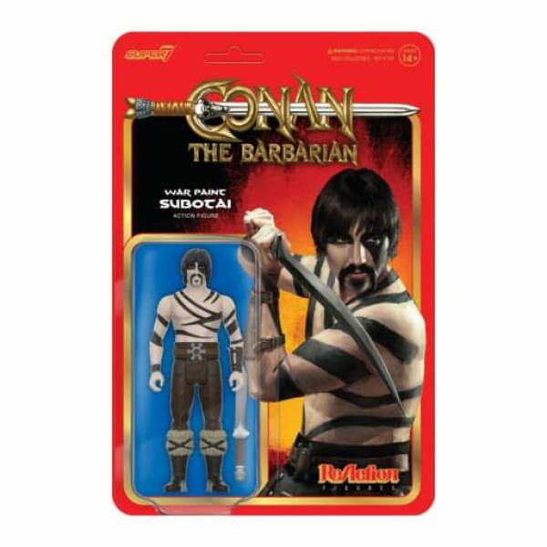 Conan Figura ReAction Wave 02 Subotai (War Paint) 10 cm