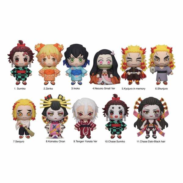 Demon Slayer: Kimetsu no Yaiba Colgantes PVC 3D Series 5 Expositor (24)