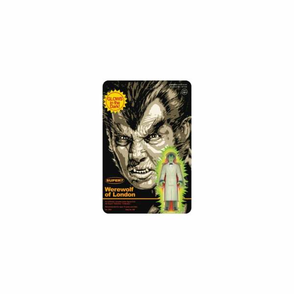 Hombre lobo en Londres Figura ReAction Wave 02 Werewolf of London (Monster Glow) 10 cm