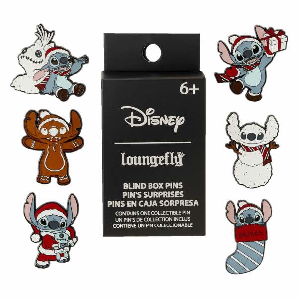 Lilo & Stitch by Loungefly Chapas esmaltadas Blind Box Holiday Expositor (12)