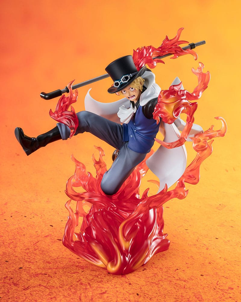 One Piece Figuarts ZERO Extra Battle Estatua PVC Sabo Fire Fist Rook Check 19 cm