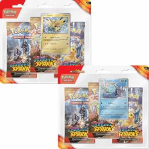 Pokémon TCG Scarlet & Violet 08 Pack de 3 Sobres Blister Surging Sparks *INGLÉS* Set (2)