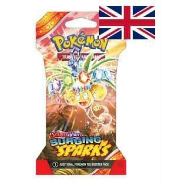 Pokémon TCG Scarlet & Violet 08 Surging Sparks boosters Sleeved *INGLÉS*