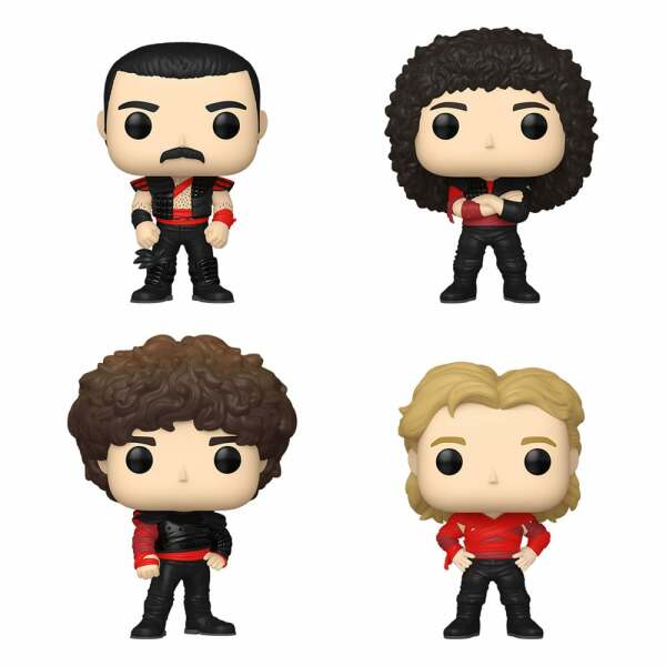 Queen Pack de 4 Figuras POP! TV Vinyl Radio Gaga 9 cm