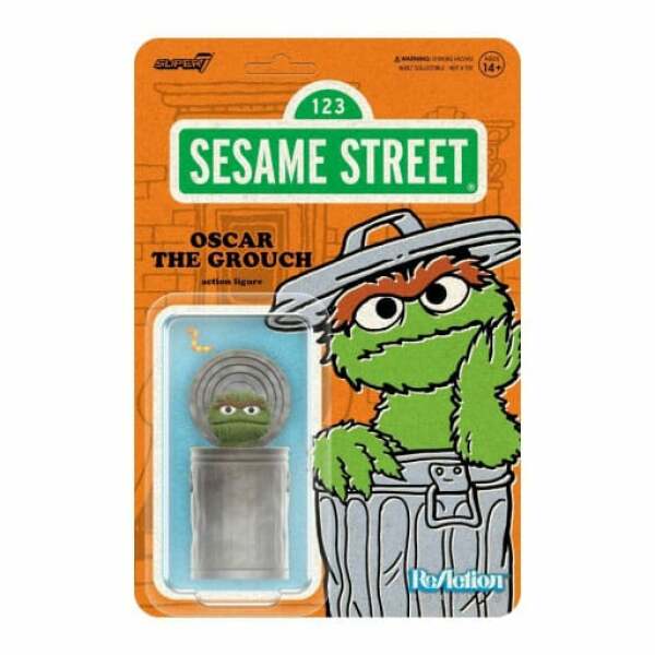 Sesame Street Figura ReAction Wave 02 Oscar the Grouch 10 cm